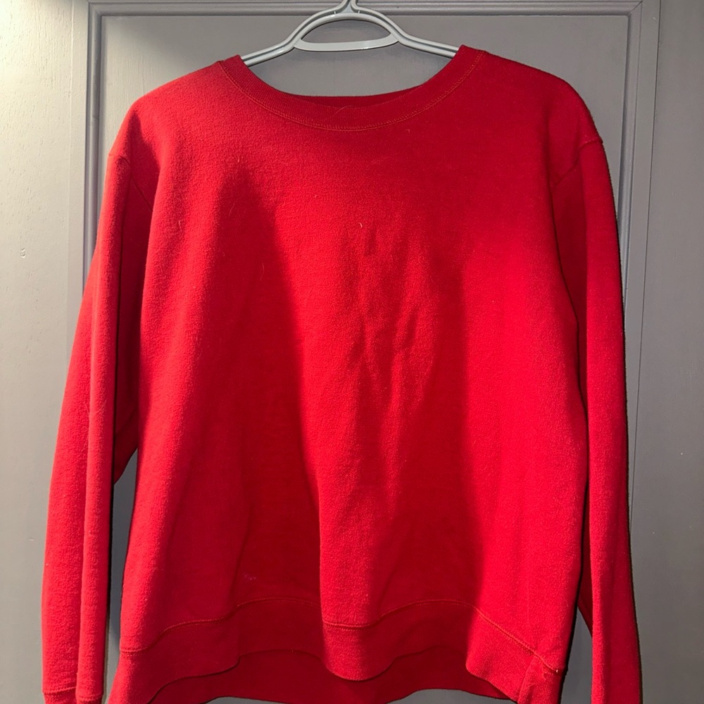Hanes Vibrant Red Crew Neck Sweater